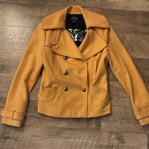 Women's Mustard Pea Coat